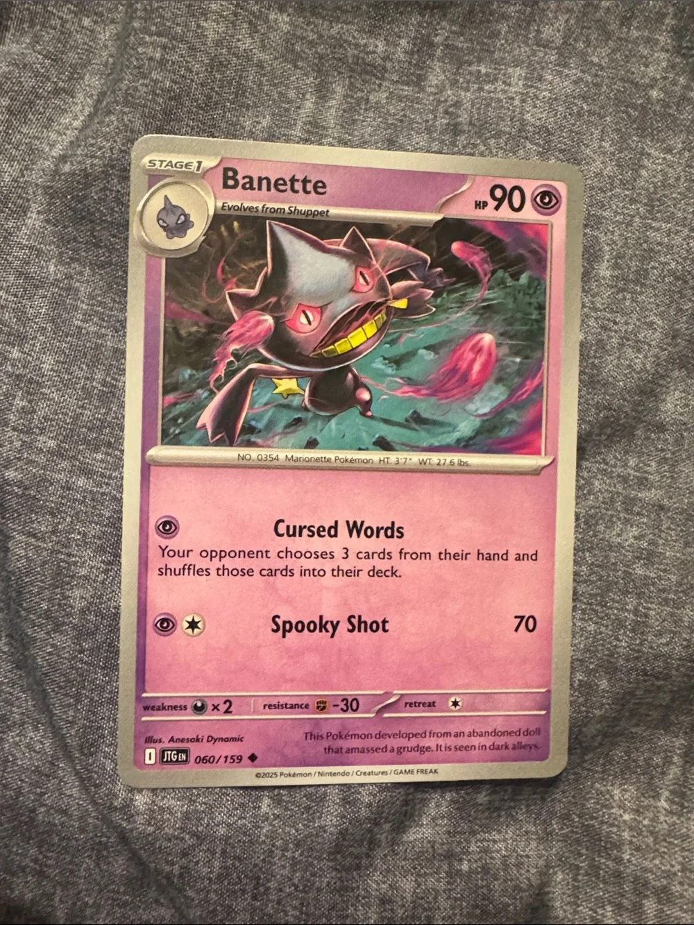 Banette Pokémon Card